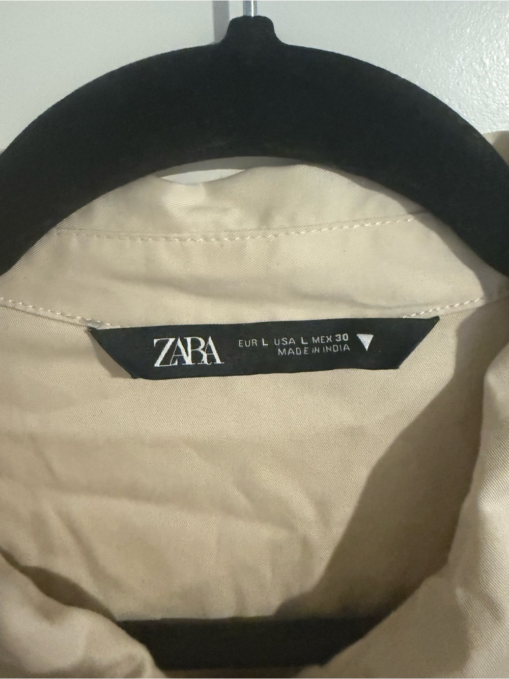 Zara Wide-Leg Short-Sleeve Utility Jumpsuit in Cream - Picture 3 of 3
